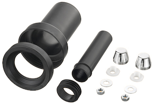 Haas Kit de raccordement pour WC suspendu DN 90 chromé