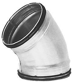 Lindab Safe Coude 45° avec joint 80 mm