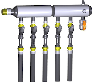 HakaGerodur SAVE 97 Collecteur de sonde géothermique 4x40-HY+F