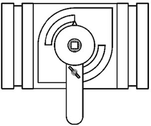 BMK Vanne papillon avec rainure 80 mm