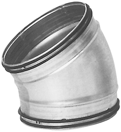 Lindab Safe Coude 30° avec joint 250 mm