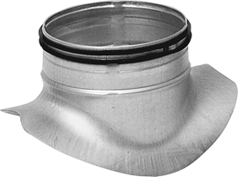 Lindab Spiro Pièce de selle 90° d=125/D=160