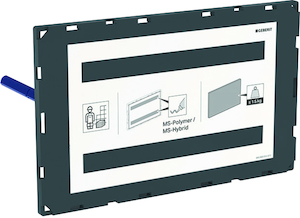 Geberit Sigma Grille de recouvrement à fleur sans cadre de visualisation