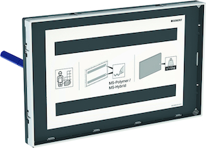 Geberit Sigma Grille de recouvrement à fleur avec cadre de visualisation