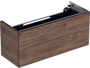 Geberit ONE Meuble sous lavabo 105 cm Placage bois véritable / noyer